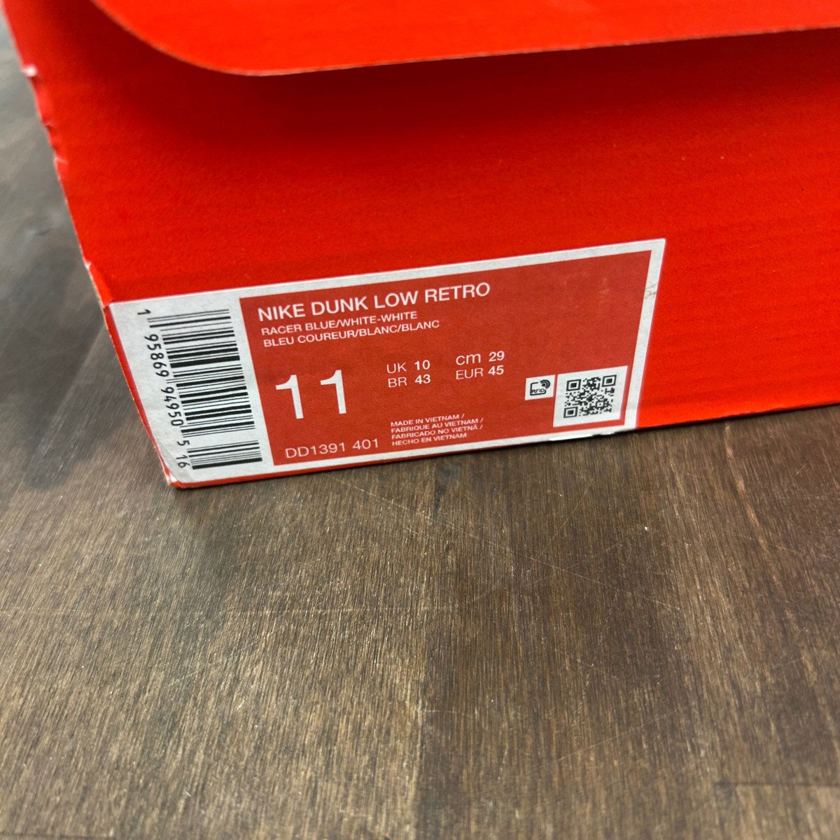 Nike Dunk Low Racer Blue White - Image 6