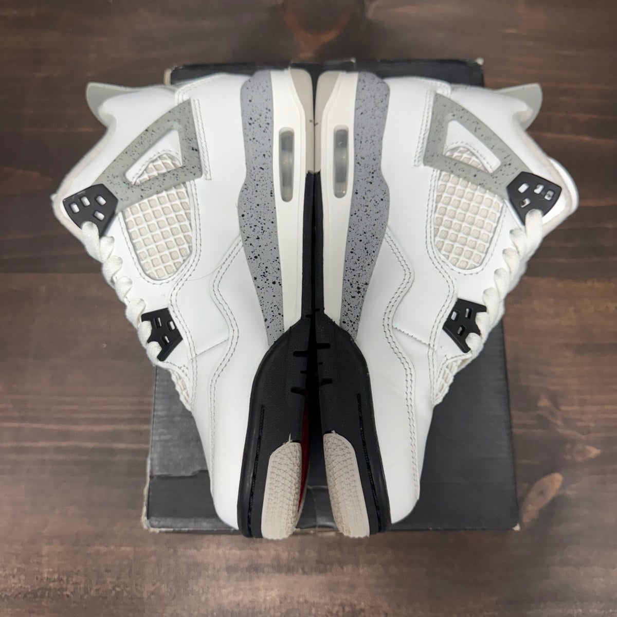 Jordan 4 Retro White Cement (2025) (GS) Size 4.5Y (Pre-Owned) - Image 2