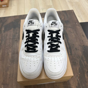Nike Air Force 1 Low '07 White Black Pebbled Leather Size 10 (Pre-Owned) - Image 2