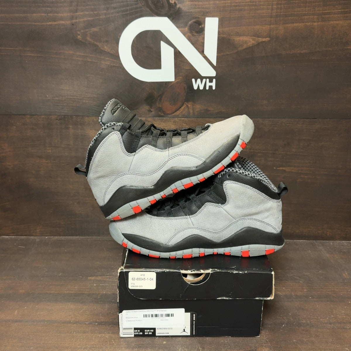 Jordan 10 Retro Cool Grey (GS) Size 7Y (Pre-Owned) - Image 1