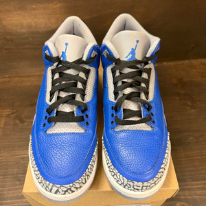 Jordan 3 Retro Varsity Royal Cement Size 10 (Pre-Owned) - Image 3