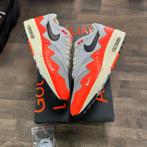 Nike Air Max 1 Patta Waves Hyper Crimson Pure Platinum (With Bracelet) - Image 1