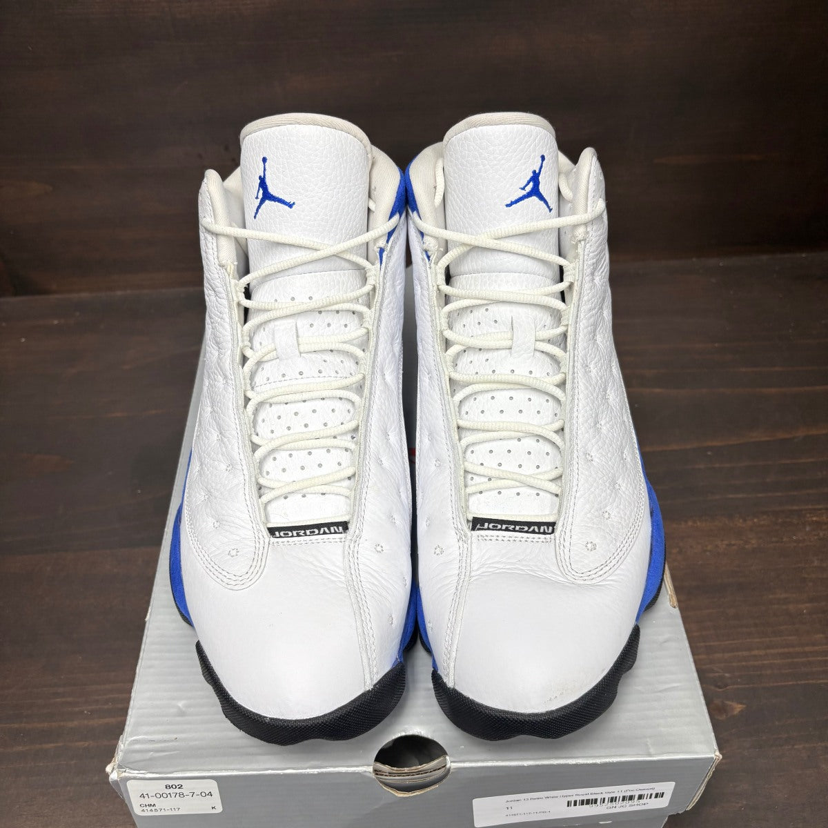 Jordan 13 Retro White Hyper Royal Black - Image 3