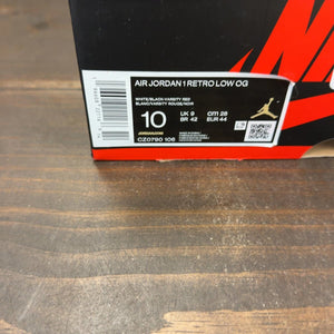 Jordan 1 Retro Low OG Black Toe (2023) Size 10 (Pre-Owned) - aux