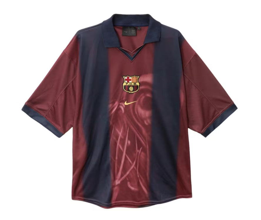 Travis Scott Nike FC Barcelona Retro Jersey Home Skeleton Jersey