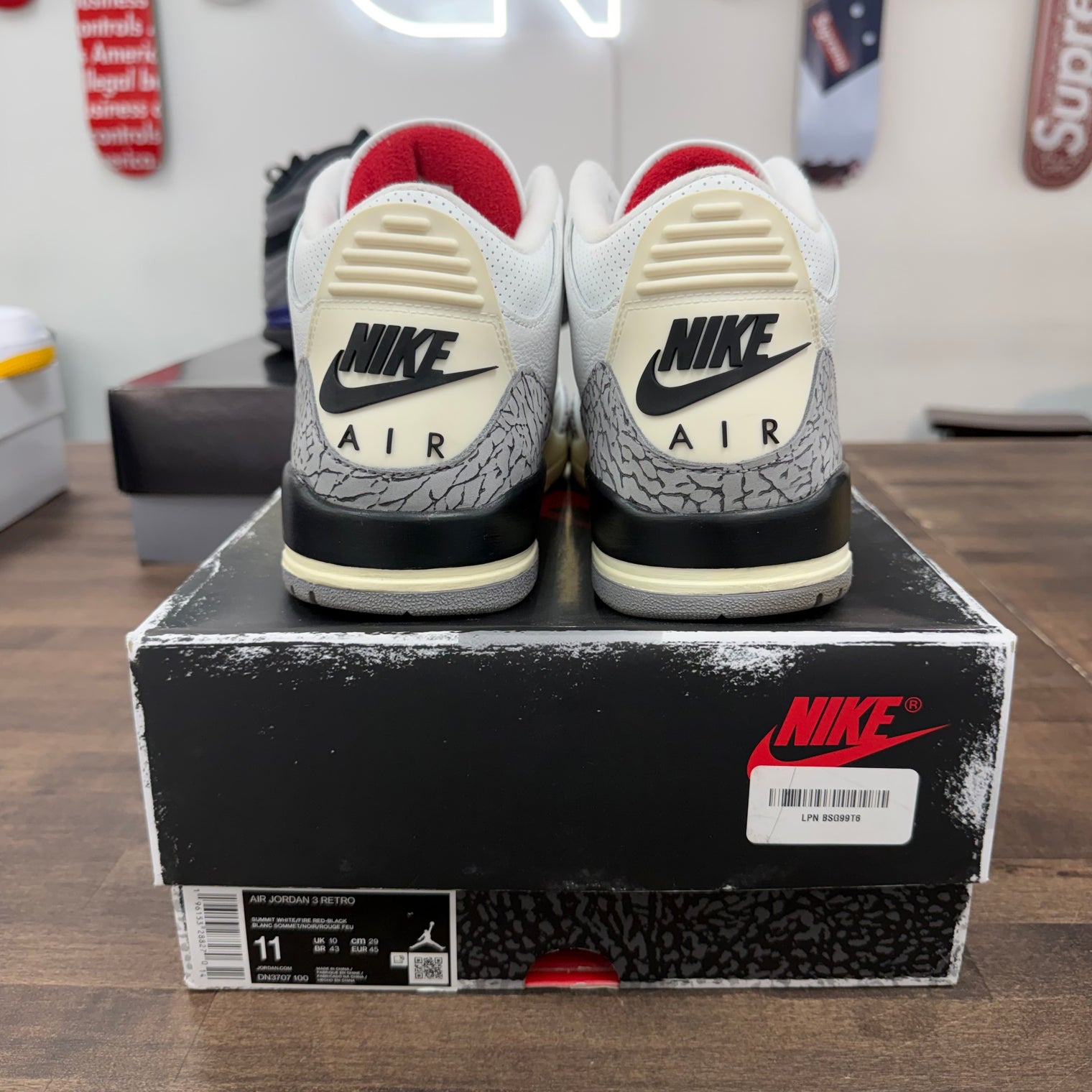 White Cement Reimagined Jordan 3 Retro (USED)
