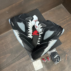Jordan 5 Retro OG Black Metallic Reimagined Size 7.5 (Pre-Owned) - tag