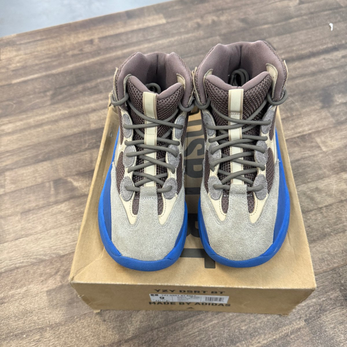 adidas Yeezy Desert Boot Taupe Blue - Image 2