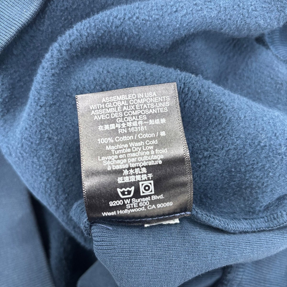 Rhude Classique Quarter Zip 'Navy' Size Medium (Pre-Owned) - sole