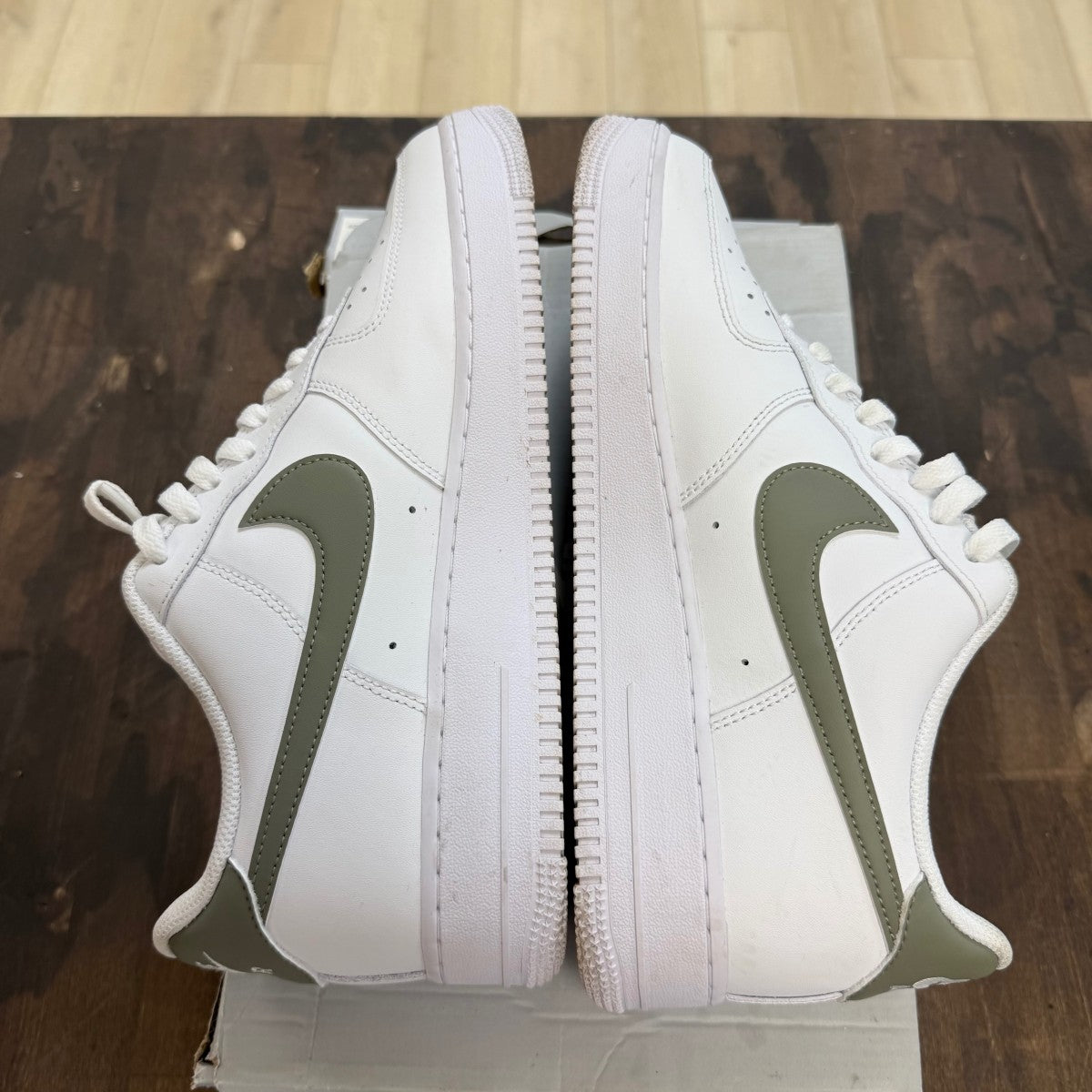 Nike Air Force 1 Low '07 White Neutral Olive Size 11 (Pre-Owned) - Image 5