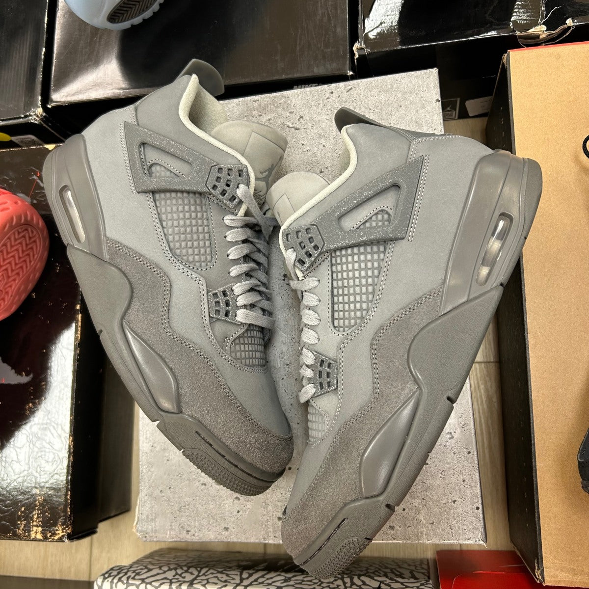 Jordan 4 Retro SE Paris Olympics Wet Cement - Image 1