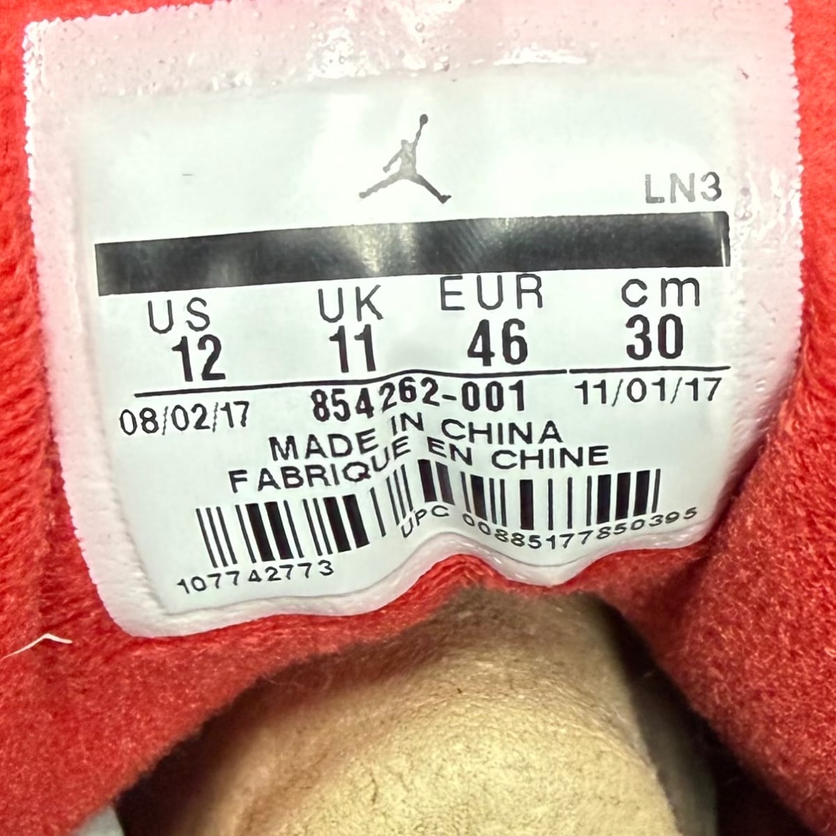 Jordan 3 Retro Black Cement (2018) Size 12 (Pre-Owned)
