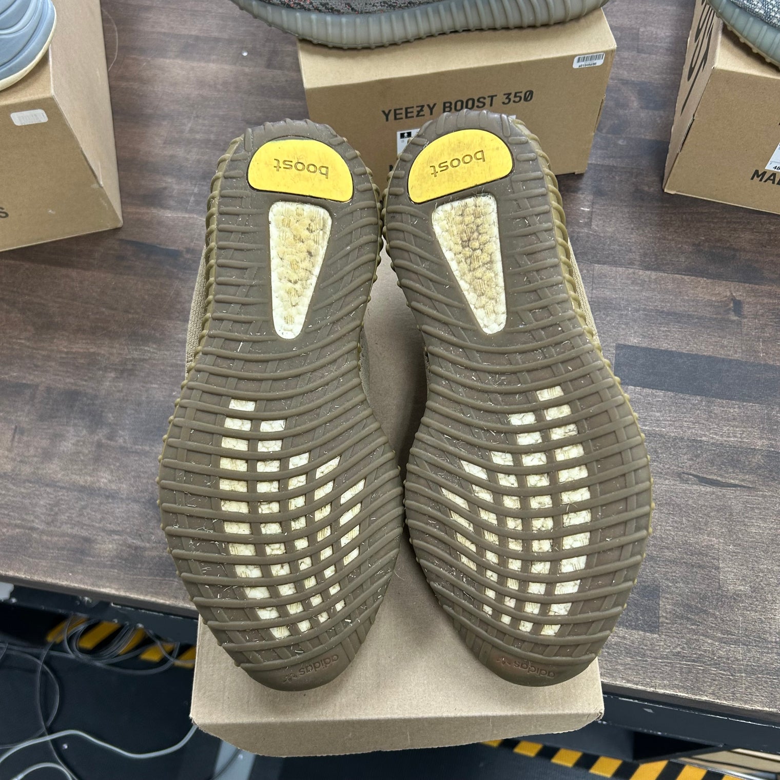 Earth adidas Yeezy 350 (USED, No Insoles, No Box)