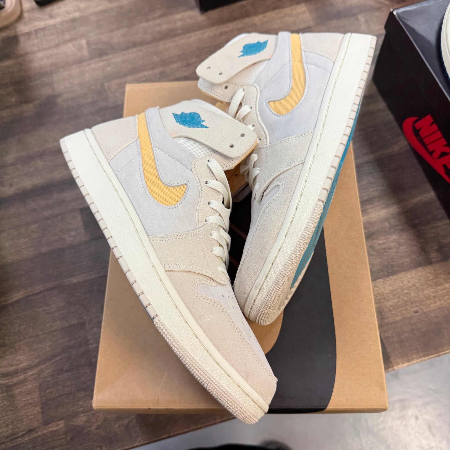 Orewood Brown Bright Citrus Sail Jordan 1 Zoom CMFT 2 (USED)