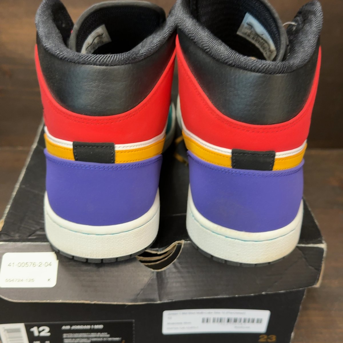 Jordan 1 Mid Bred Multi-Color Size 12 (Pre-Owned) - aux