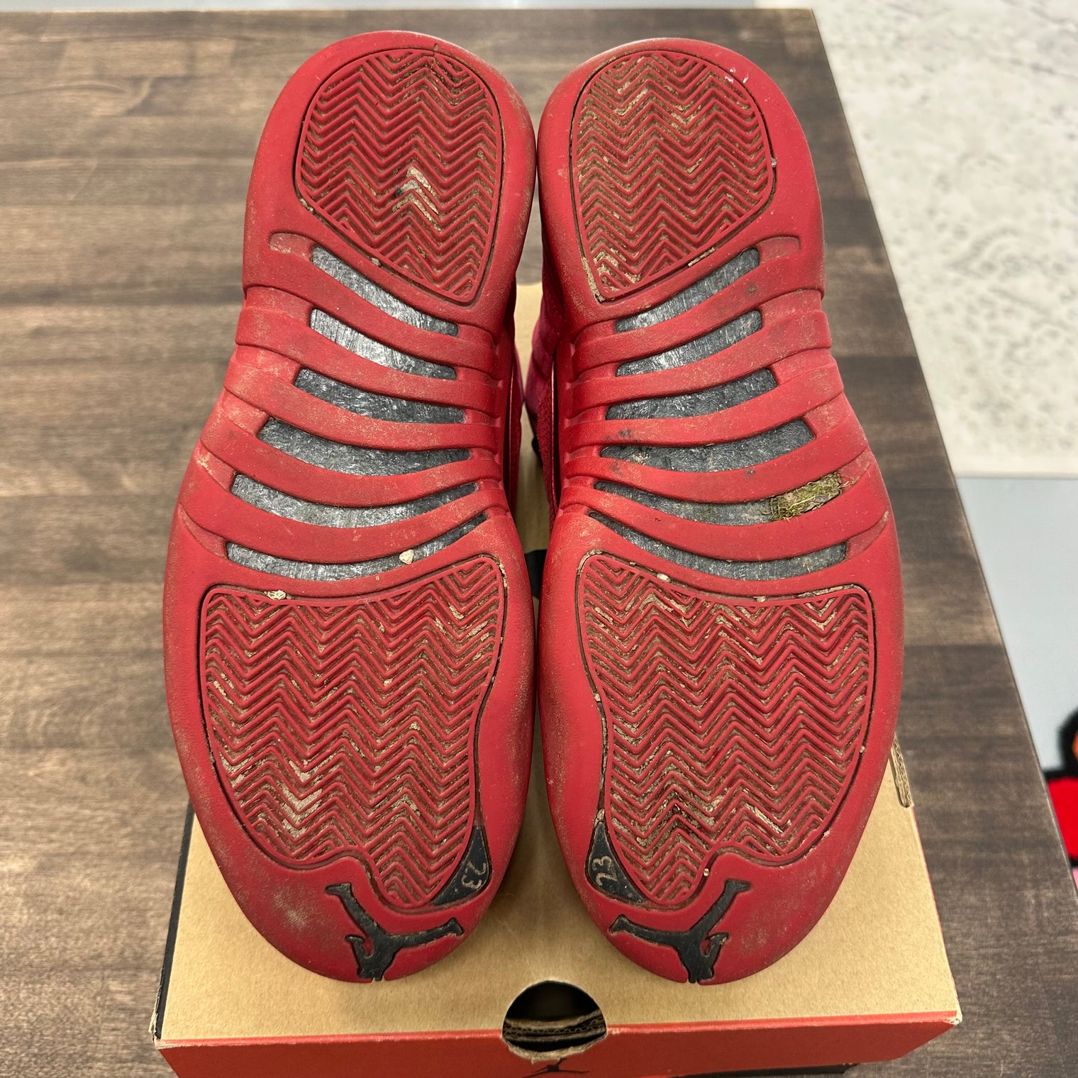 Red Suede Gym Red Jordan 12 Retro (USED)