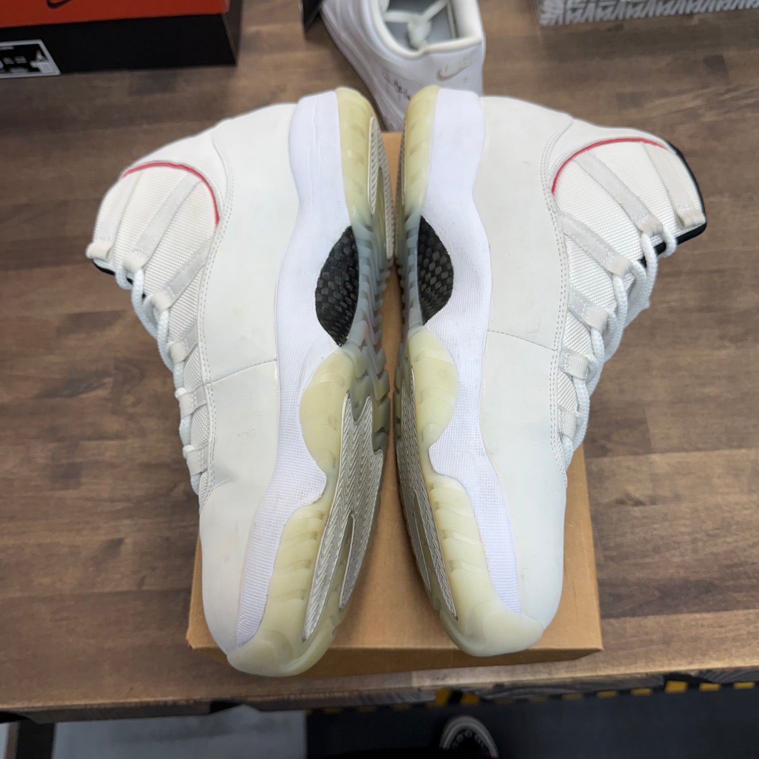 Pure Platinum Jordan 11 Retro (USED, No Box)