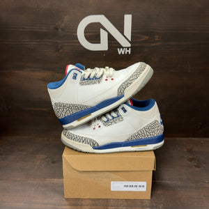 Jordan 3 Retro True Blue (2016) (GS) Size 7Y (Pre-Owned) - front