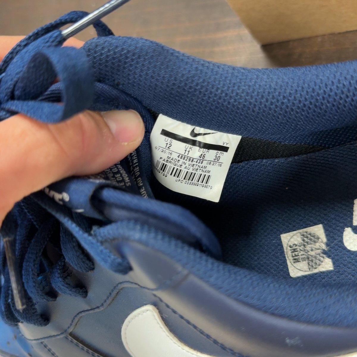 Nike Air Force 1 Midnight Navy/White Size 12 (Pre-Owned) - aux