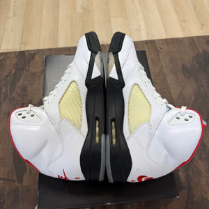 Jordan 5 Retro Fire Red Silver Tongue (2020) Size 13 (Pre-Owned) - Image 4