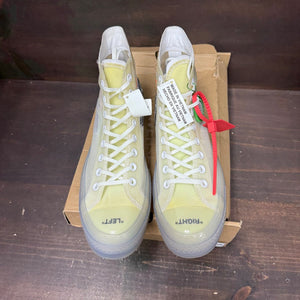 Converse Chuck Taylor All Star Vulcanized Hi Off-White Size 10.5 - back