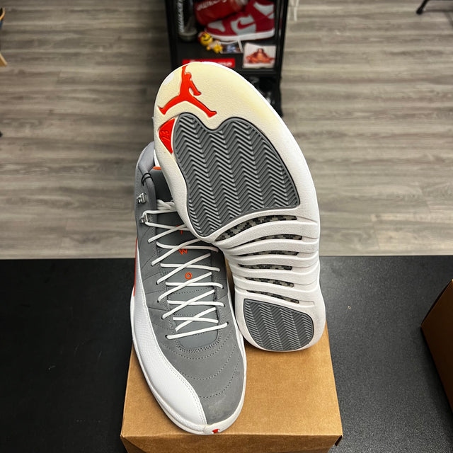Jordan 12 Retro Cool Grey Orange (New with defects, No box)