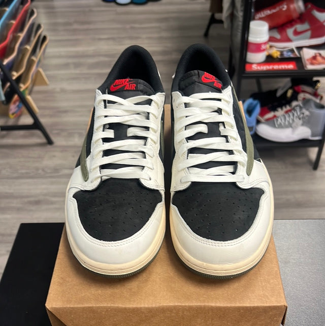 Jordan 1 Retro Low OG SP Travis Scott Olive (USED,no box)