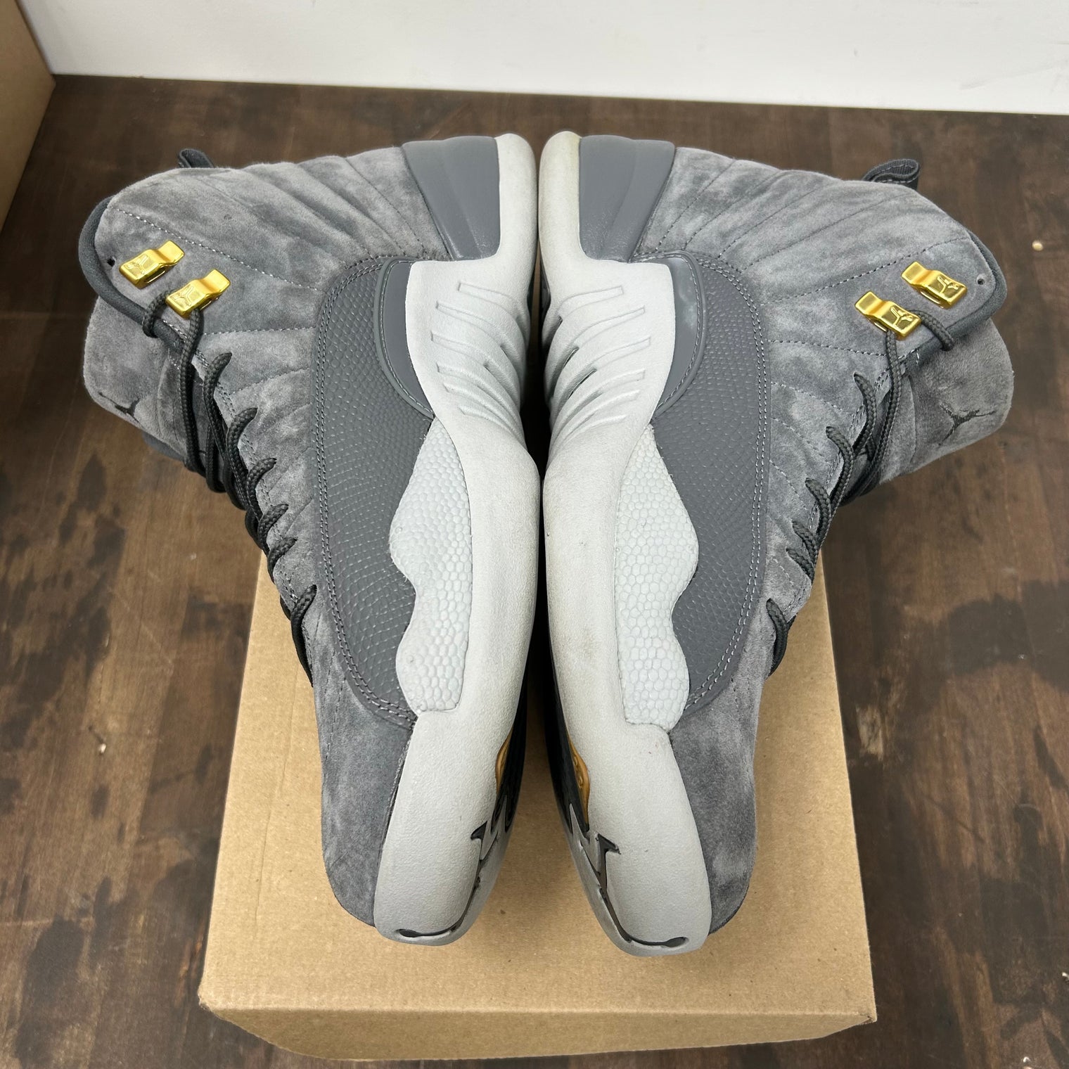 Dark Grey Jordan 12 (Used, No Box)