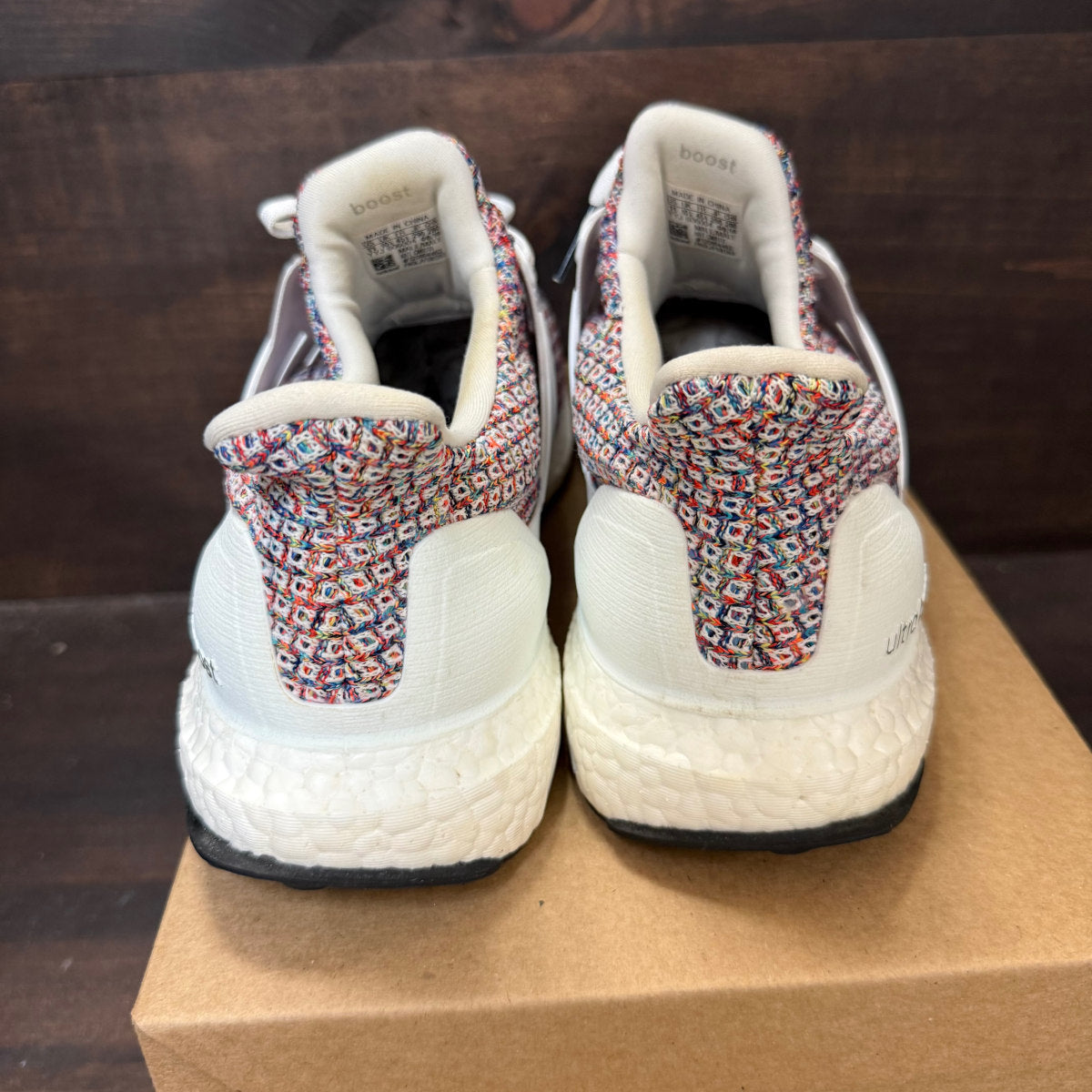 adidas Ultra Boost 4.0 White Multi-Color Size 11 (Pre-Owned) - Image 3
