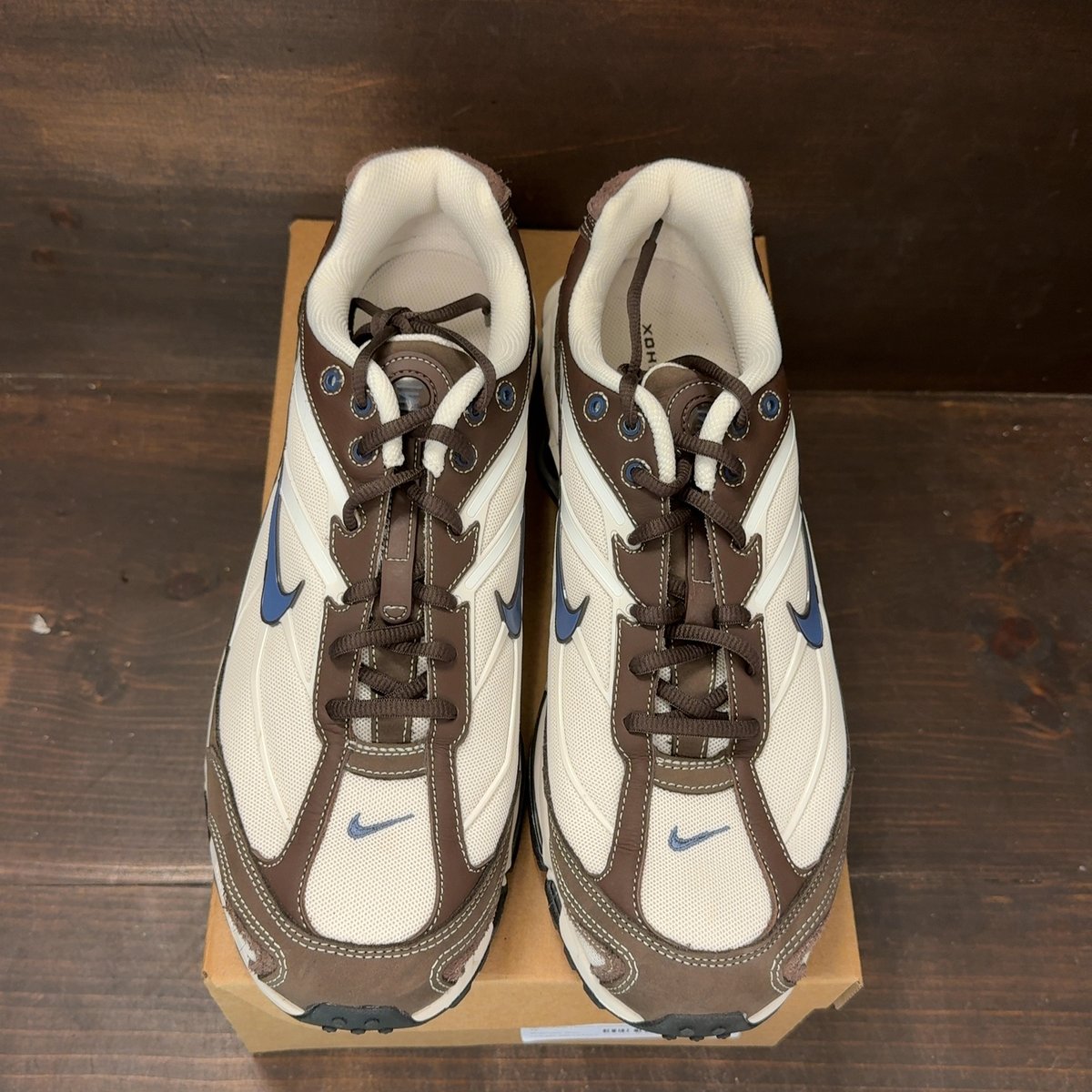 Nike Shox Ride 2 Baroque Brown Diffused Blue Size 12 (Pre-Owned) - tag