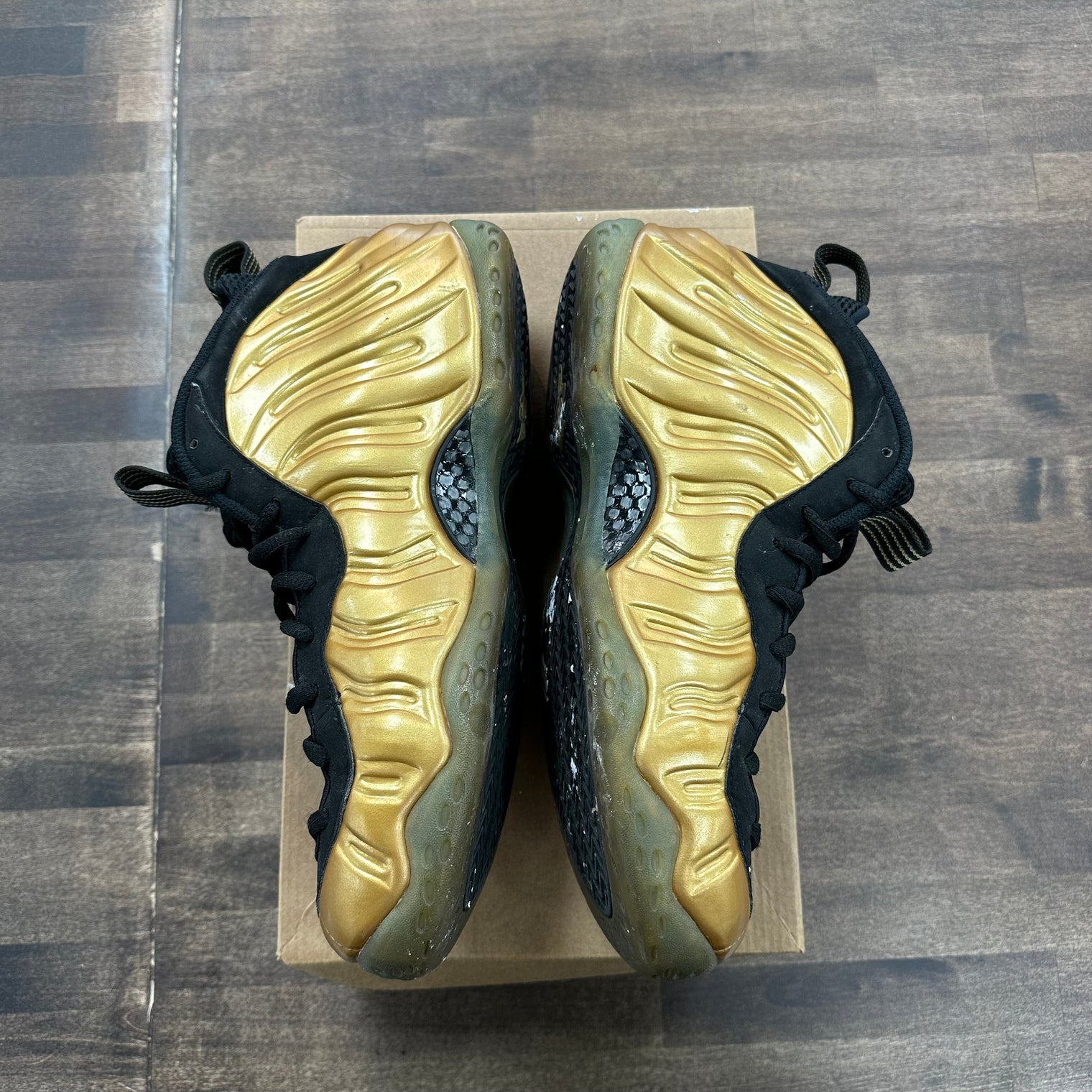 Metallic Gold Nike Air Foamposite One (USED, No Box)