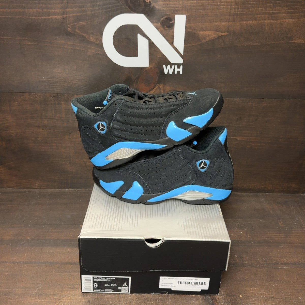 Jordan 14 Retro Black University Blue (2026) - Image 1
