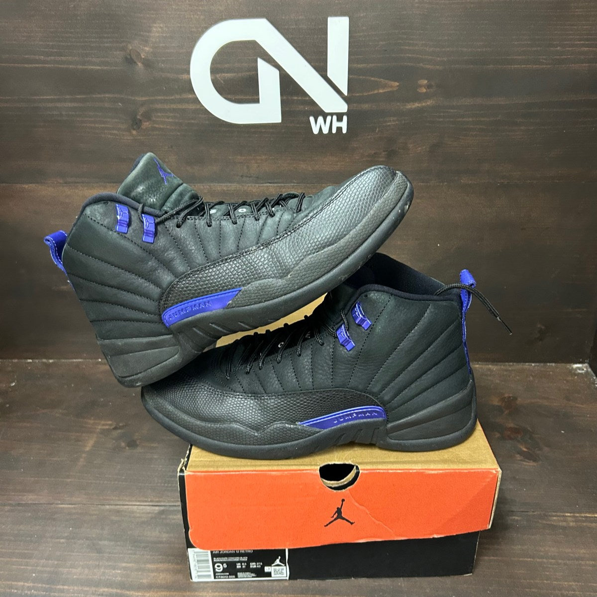 Jordan 12 Retro Black Dark Concord - Image 1