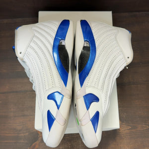 Jordan 14 Retro White Hyper Royal Size 13 (Pre-Owned) - Image 4