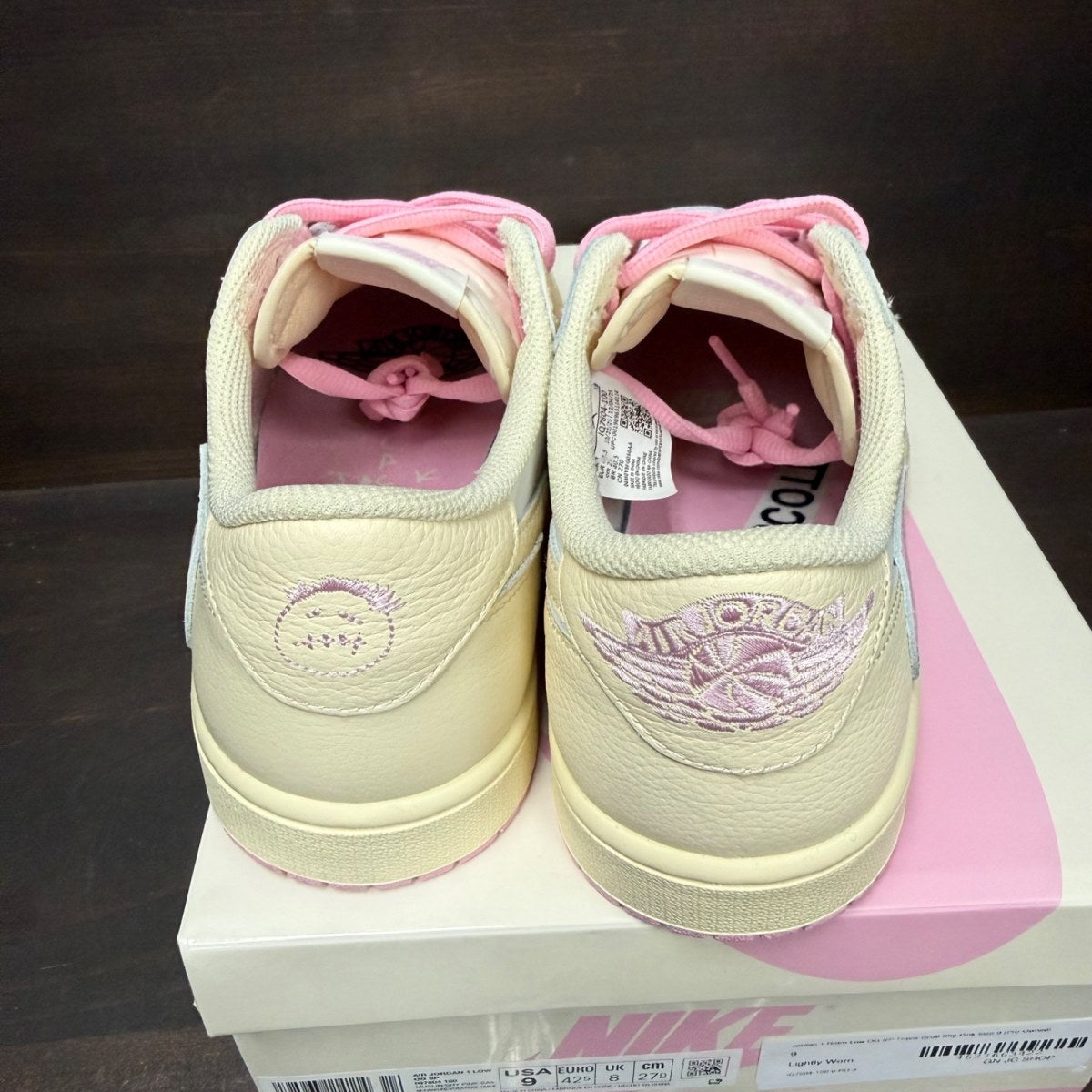 Jordan 1 Retro Low OG SP Travis Scott Shy Pink - Image 5