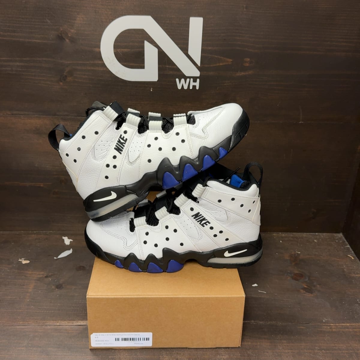 Nike Air Max 2 CB '94 White Old Royal Size 8.5 (Pre-Owned) - front