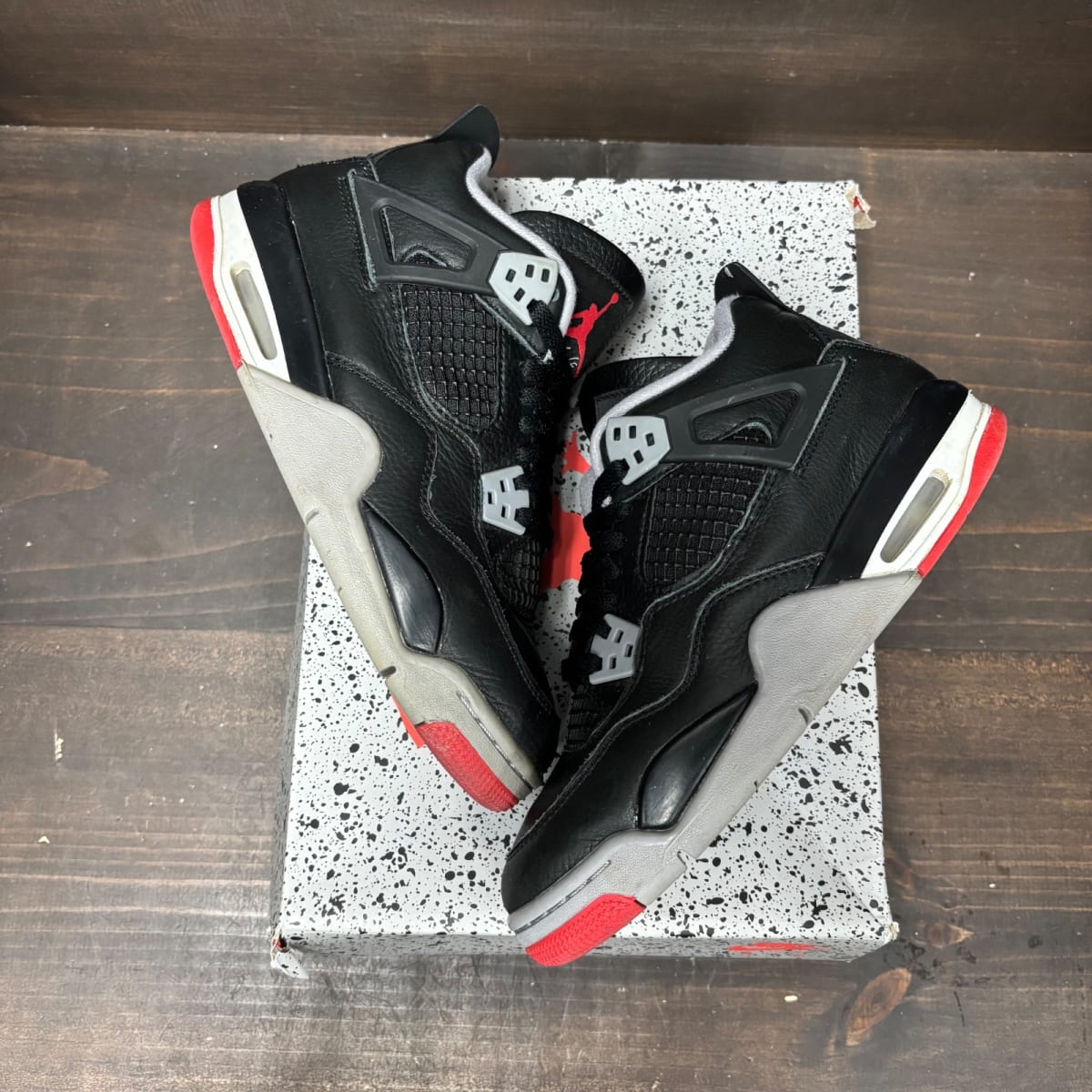Jordan 4 Retro Bred Reimagined (GS) Size 5.5Y (Pre-Owned) - back