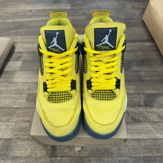 Lightning Jordan 4 Retro (USED, No Box)