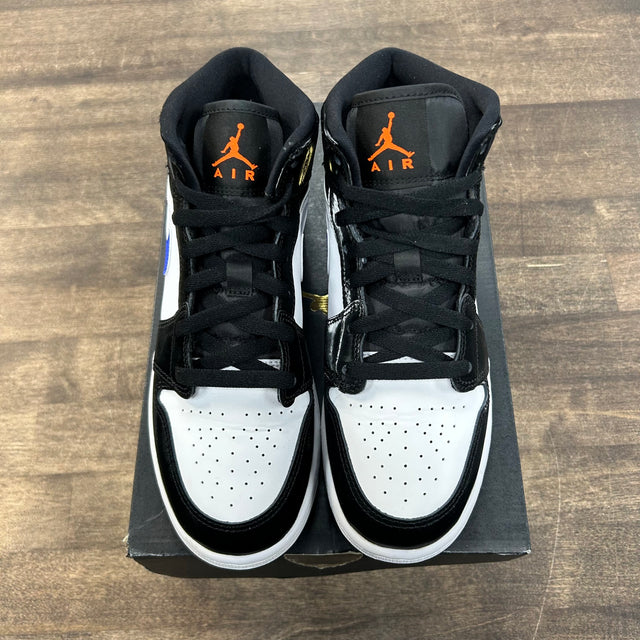 Black Racer Blue White Jordan 1 Mid (GS) (USED)