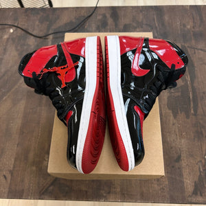Jordan 1 Retro High OG Patent Bred Size 10 (Pre-Owned) - Image 3