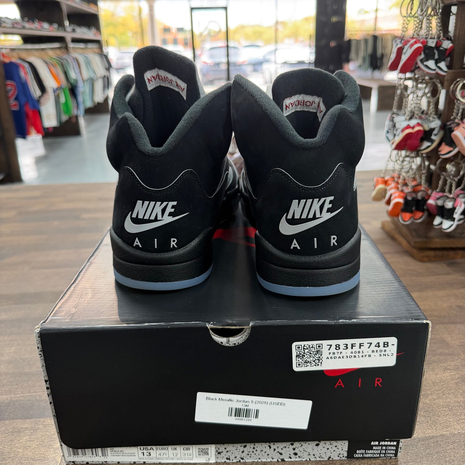 Black Metallic Reimagined Jordan 5 Retro OG (USED)