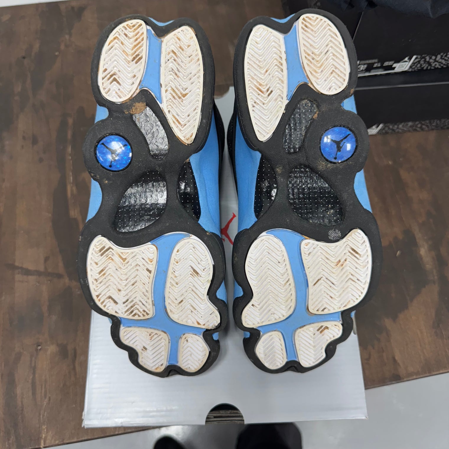 Black University Blue Jordan 13 (USED)