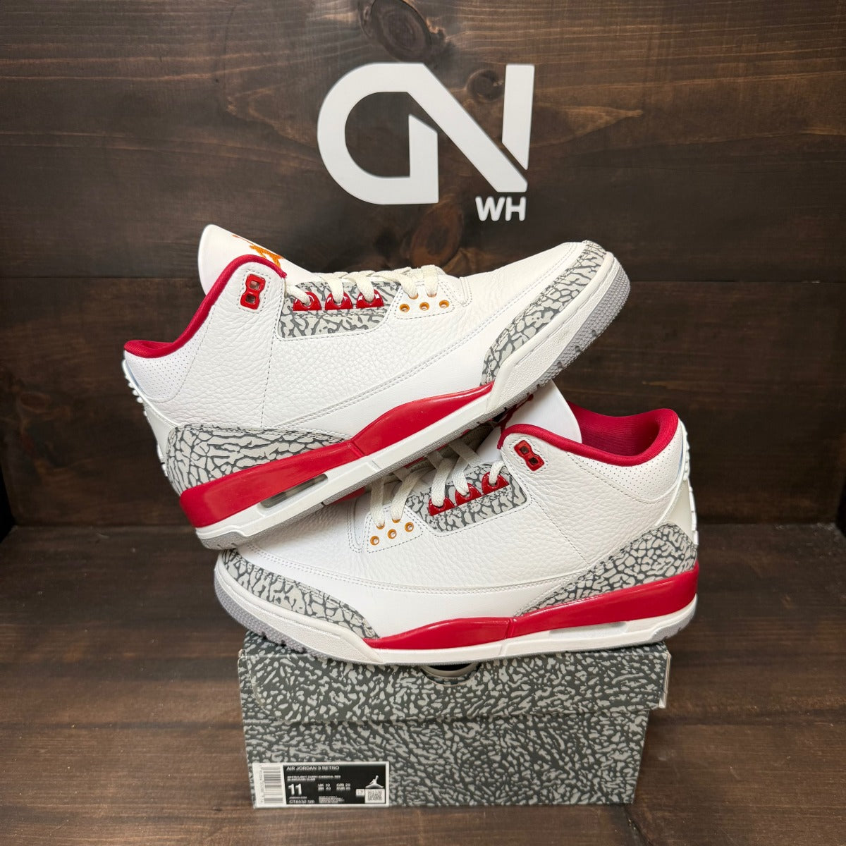 Jordan 3 Retro Cardinal Red - Image 1