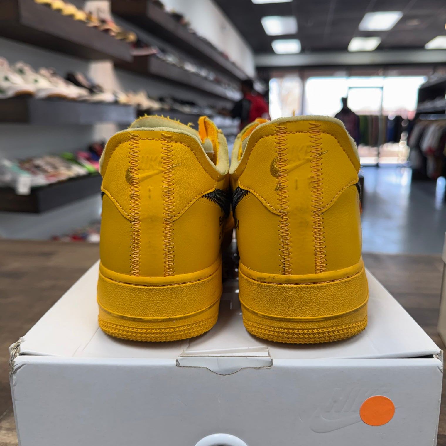 Nike Air Force 1 Low Off-White ICA University Gold (Men's) (US 12) (USED)