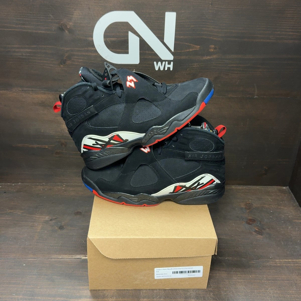 Jordan 8 Retro Playoffs (2023) Size 9.5 (Pre-Owned) - front