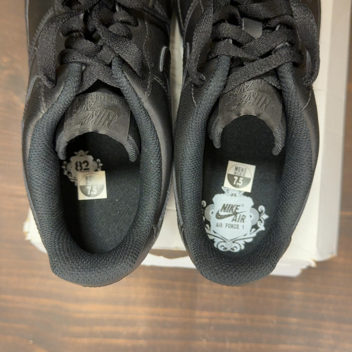 Nike Air Force 1 Low '07 Black Size 7.5 - aux