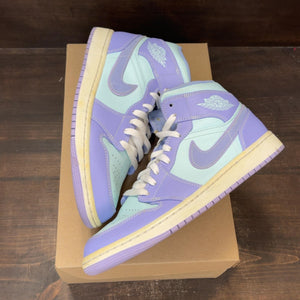 Jordan 1 Mid Purple Aqua Size 10 (Pre-Owned) - Image 2