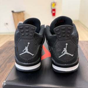 Jordan 4 Retro Black Canvas (GS) - Image 3