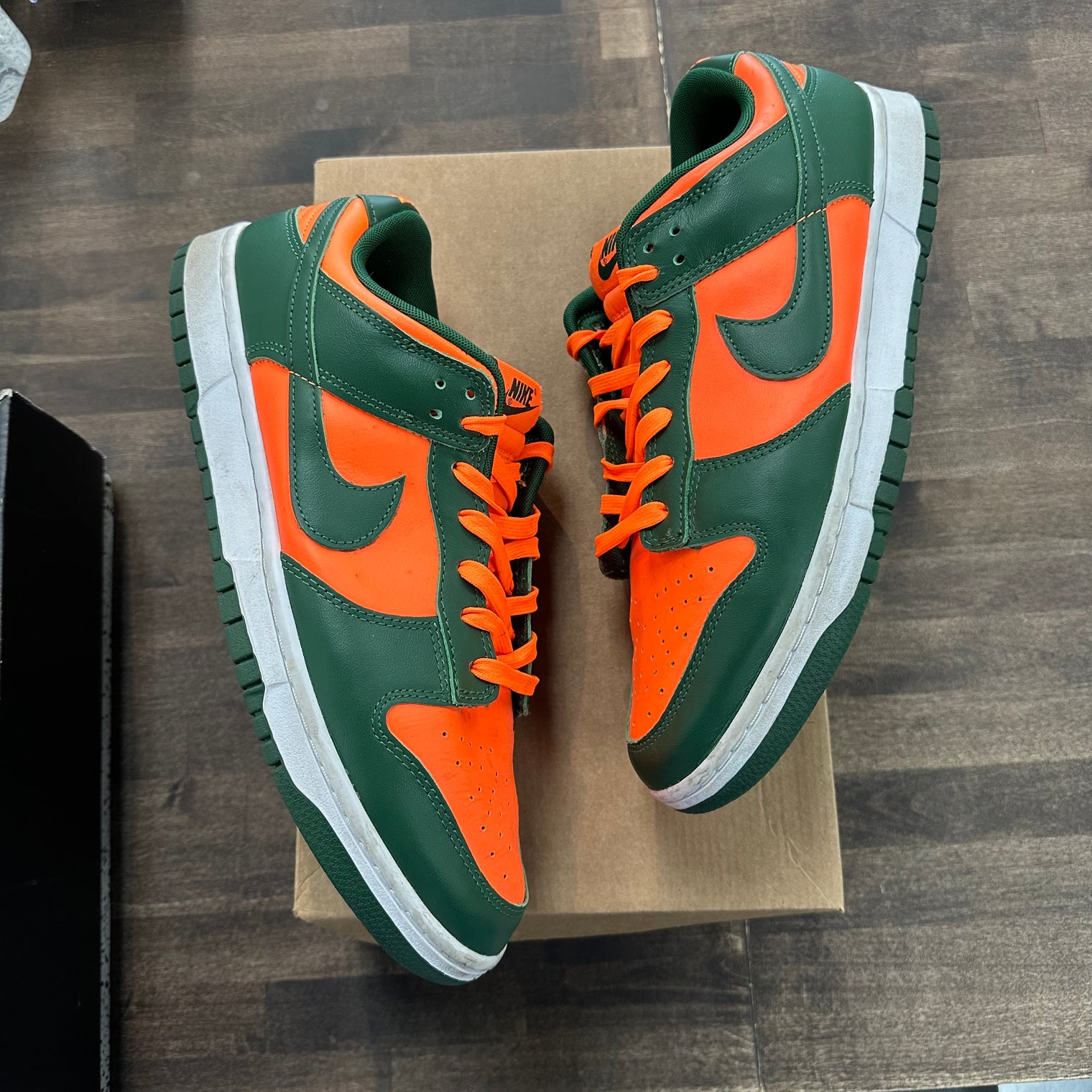 Miami Hurricane Dunk Low (USED, No Insoles, No Box)