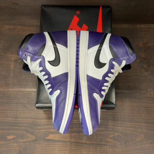 Jordan 1 Retro High Court Purple White Size 11.5 (Pre-Owned) - aux